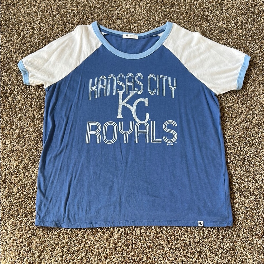 Kansas City Royals Blue and White Tee